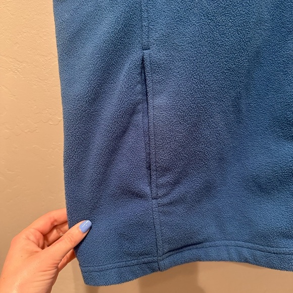 Polar Quality Sportswear Alaska Blue Fleece Zip Up Vest Sz Large - Picture 6 of 6